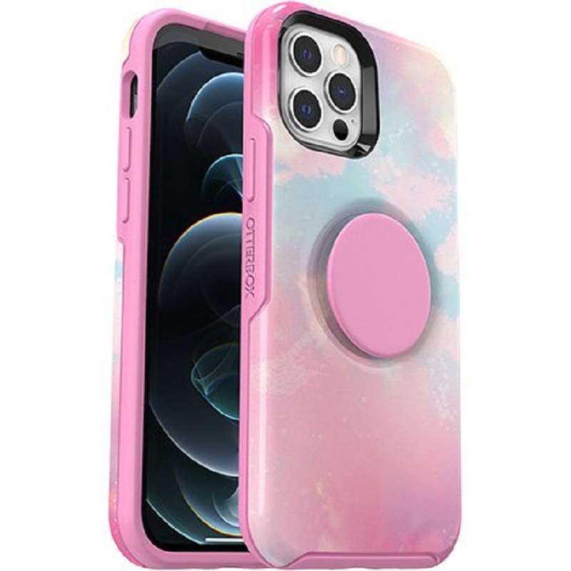 iPhone 12 / 12 Pro Otter + Pop Symmetry Series Case Daydreamer Pink Graphic