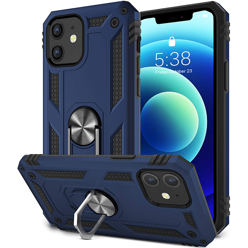 iphone 12 Mini Ring Armour Case | Dark Blue