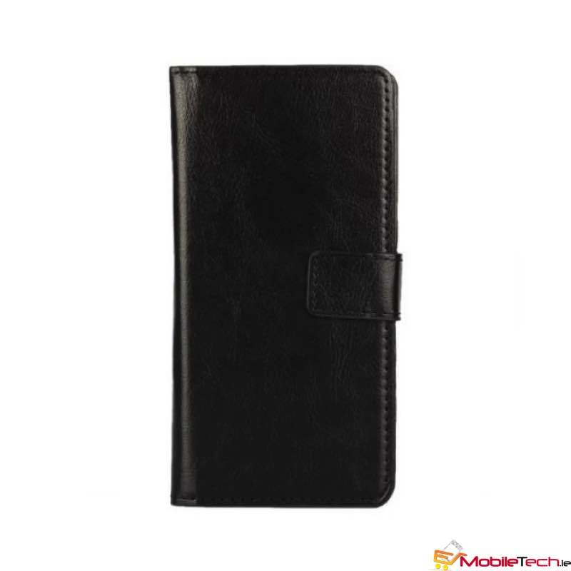 Alcatel 1S Leather Wallet Case Black