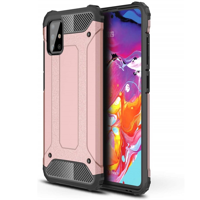 Huawei Y5P Case - Rosegold Luxury Armor