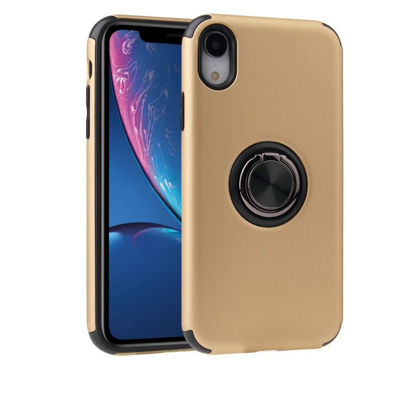 iPhone XR Magnetic Ring Holder Cover GOLD