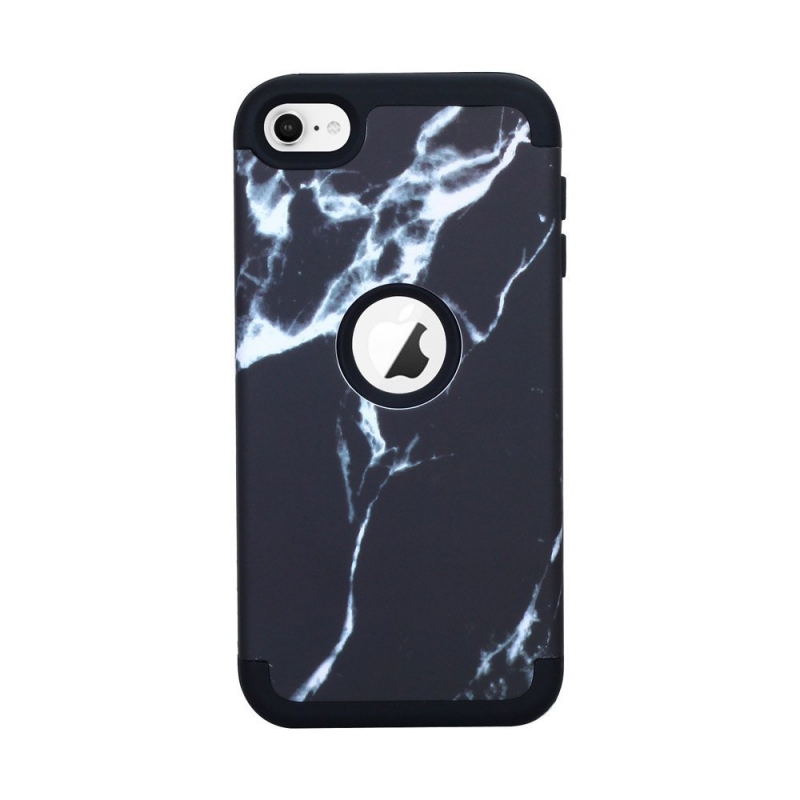 iPod Touch (5th/6th Generation) Hybrid Protector Marble Pattern Cover Black
