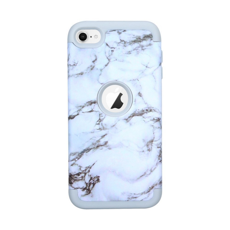 iPod Touch (5th/6th Generation) Hybrid Protector Marble Pattern Cover White/Grey