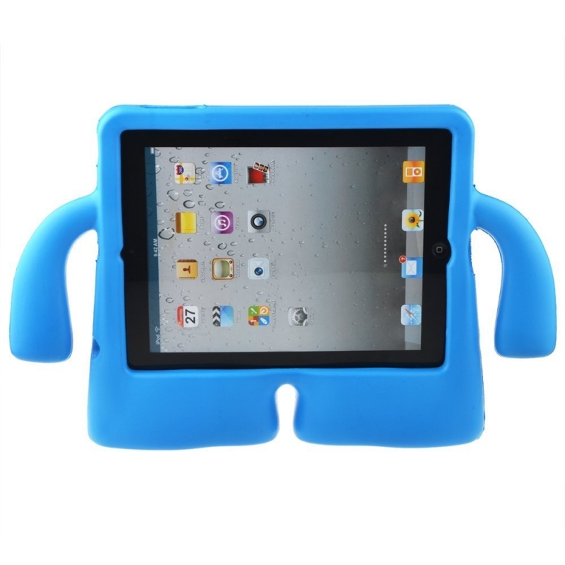 iPad 10.2/10.5 Inch 2019 Case  for Kids Rubber Shock Proof Cover with Carry Handle Blue