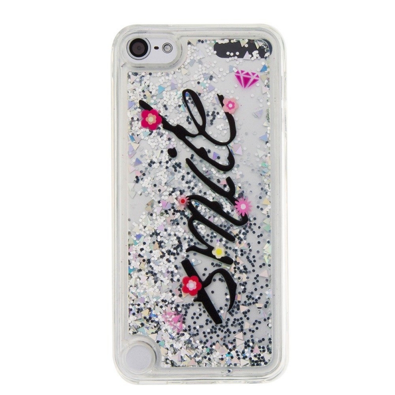 iPod Touch (5th/6th Generation) Glitter Liquid Clear Bling Case | Smile