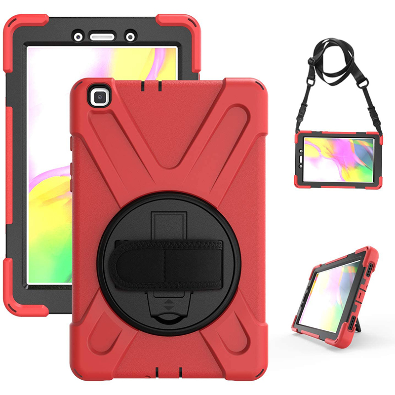 Samsung Galaxy Tab A 10.1(2019) SM-T510 Case With strap holder  | Red