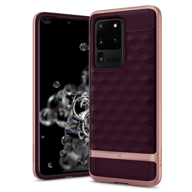 Samsung Galaxy S20 Ultra Caseology Parallax Cover Burgundy
