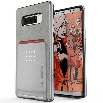 Samsung Galaxy Note 8 Ghostek Exec  Series Cover  Silver