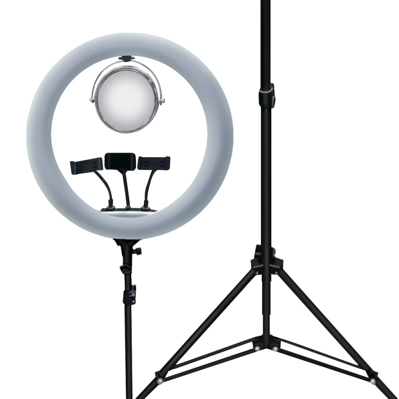 Tripod Stand With JM520A/B Mirror 3 Mode Ring Light
