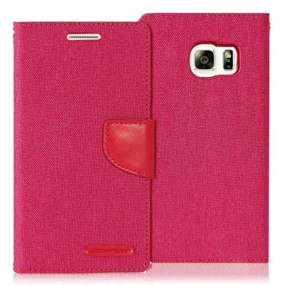 Samsung Galaxy S6 Canvas Wallet Case  Pink