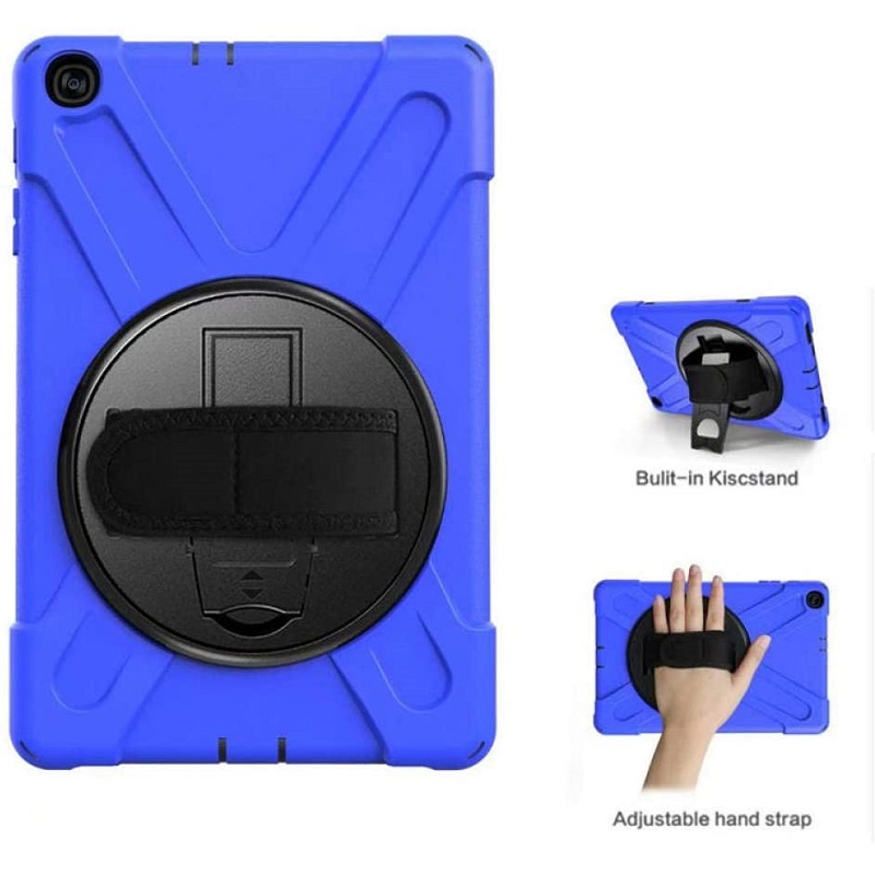 Samsung Galaxy Tab A Case 10.1(2019) SM-T510 Shockproof Cover With Starp Holder| Blue