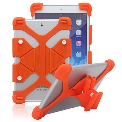 Universal Tablet 7''-8'' Shockproof Soft Gel Back Case Cover Orange