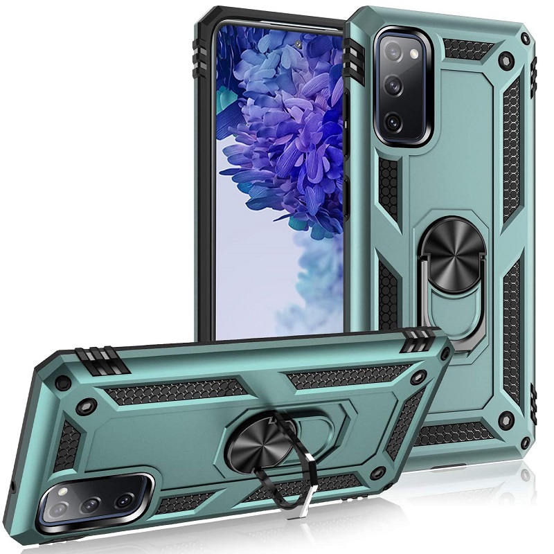 Samsung Galaxy A52 Case - Green Ring Armour