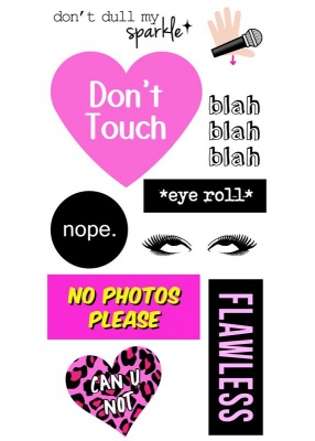 Don't Touch Sticker Tags | IDecoz