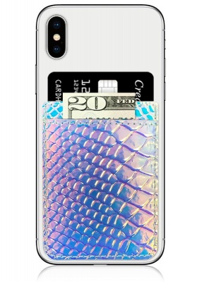 Hologram Snake Skin Leather Phone Pocket | iDecoz