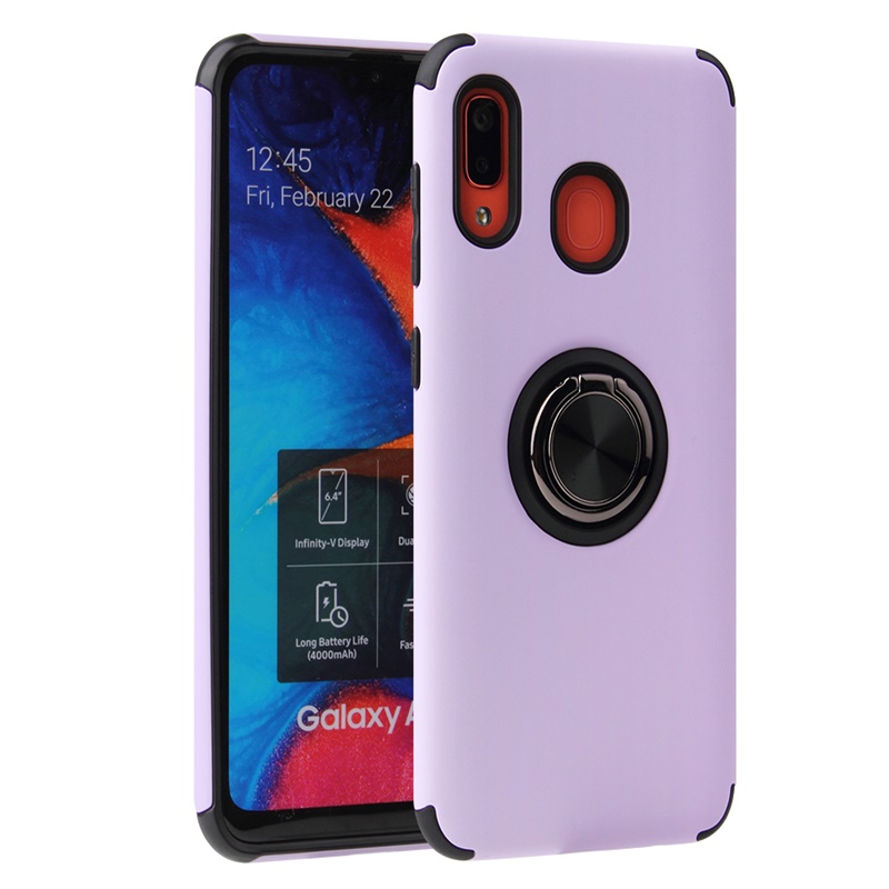 Huawei P30 Lite Case Magnetic Ring Holder Cover Purple