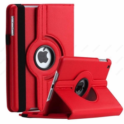 iPad Mini 1/2/3 - 360 Rotating Case Red