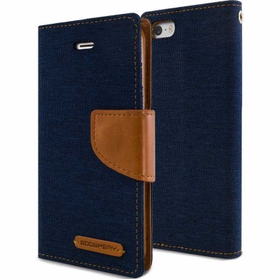 iPhone SE/5S/5 Canvas Wallet Case  Denim