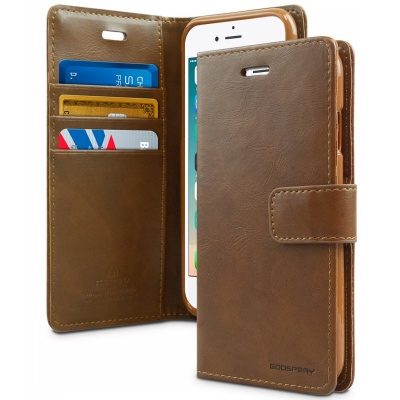 iPhone 11 Bluemoon Wallet Case Brown