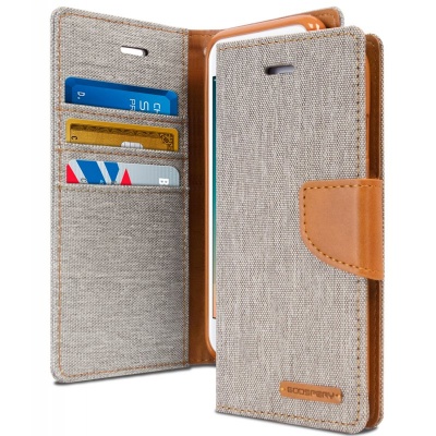 iPhone 6/6s Canvas Wallet Case  Grey