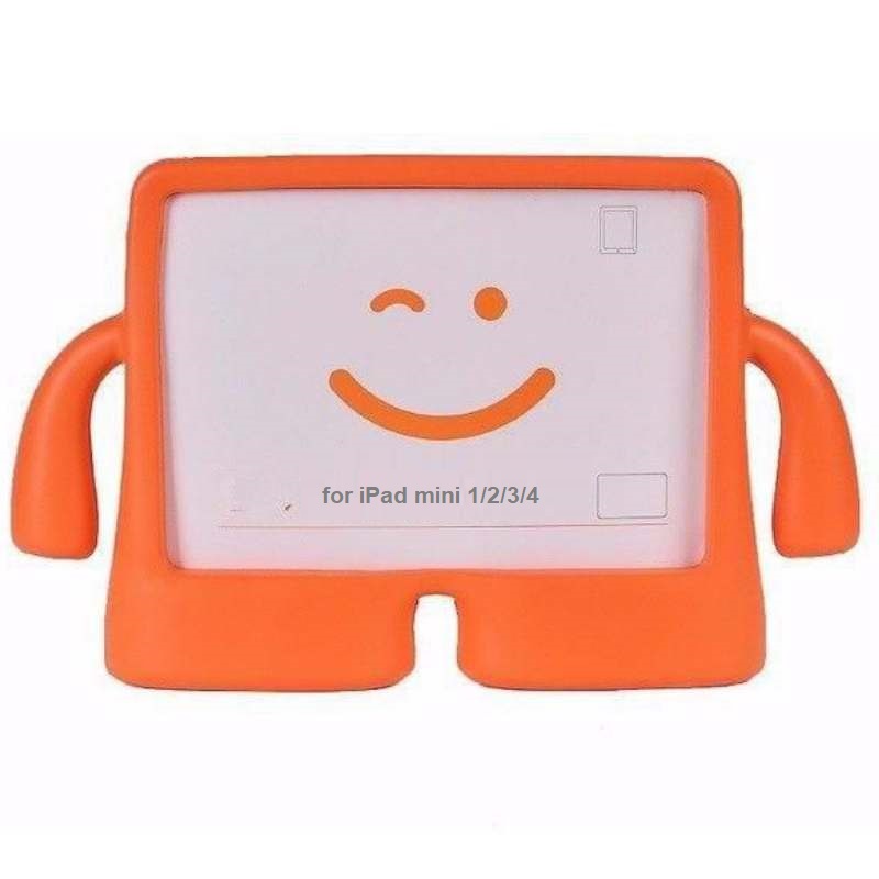 iPad Mini 1/2/3/4 Case for Kids Drop-proof Shockproof Cover Case with Kickstand Kids Case Orange