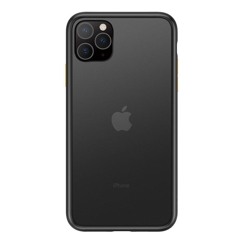 iPhone 12 / 12 Pro Peach Garden Cover Black