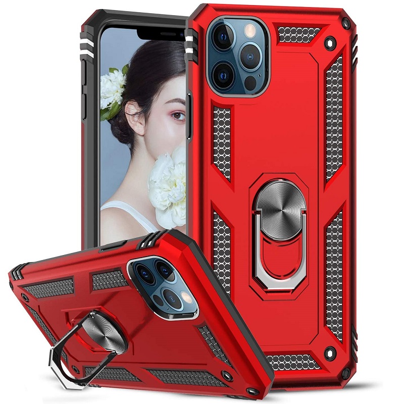 iPhone 13 Ring Armour Case | Red