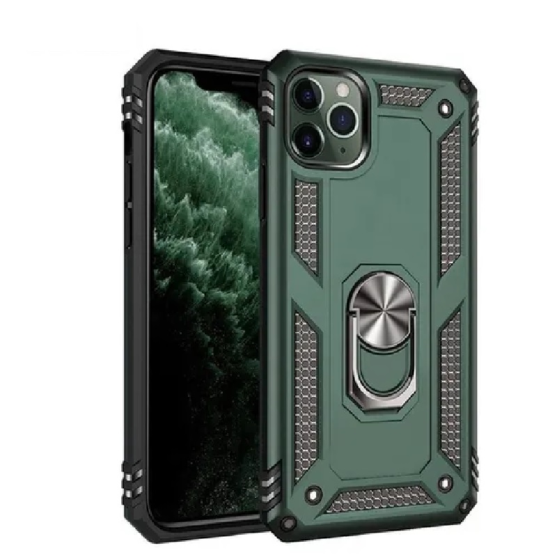 iPhone 12 / 12 Pro Ring Armor Cover Green