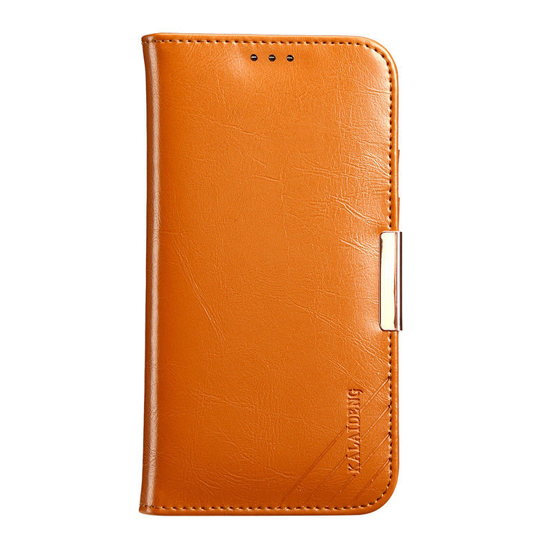 iPhone 11 Genuine Leather Wallet Case Brown