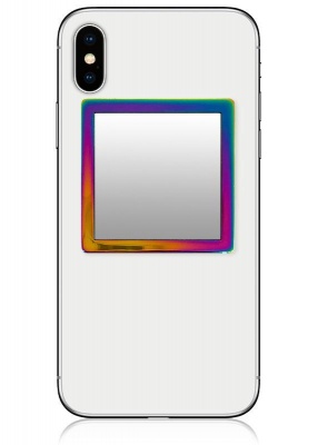 Iridescent Square Phone Mirror | iDecoz