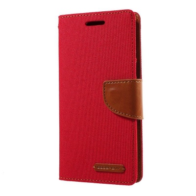 Samsung Galaxy J3(2017)  Canvas Wallet Case  Red