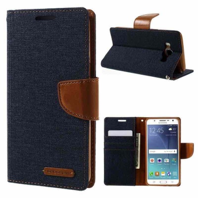 Samsung Galaxy J5(2016)  Canvas Wallet Case  Denim