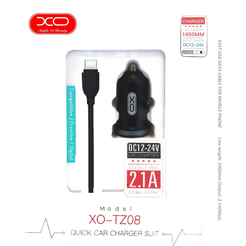 Mobiletech-xo-type-c-usb-car-charger