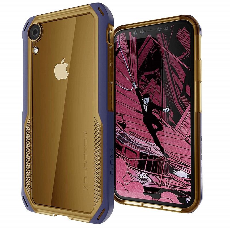 iPhone XR Case Ghostek Cloak 4 Series - Gold / Blue