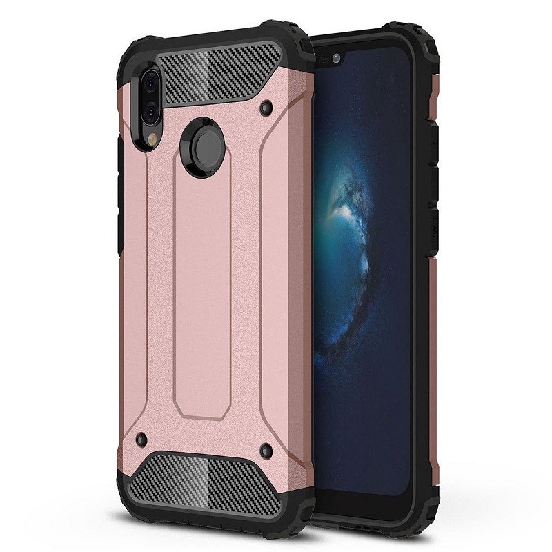 Para Huawei P smart 2019 Funda de teléfono de cuero en relieve en forma de  7 (