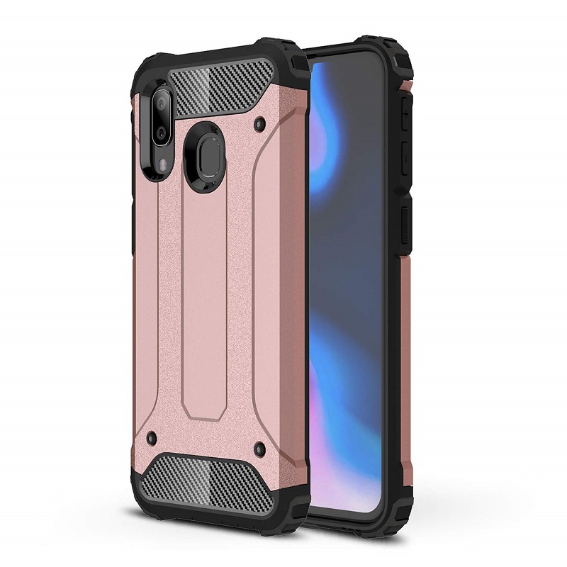 mobiletech-samsung-a20e-luxury-armor-rosegold