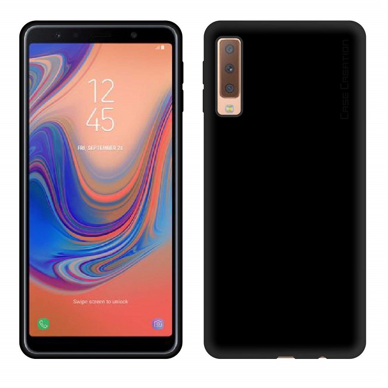 mobiletech-samsung-a7-2018-Silicon-Black-Cover