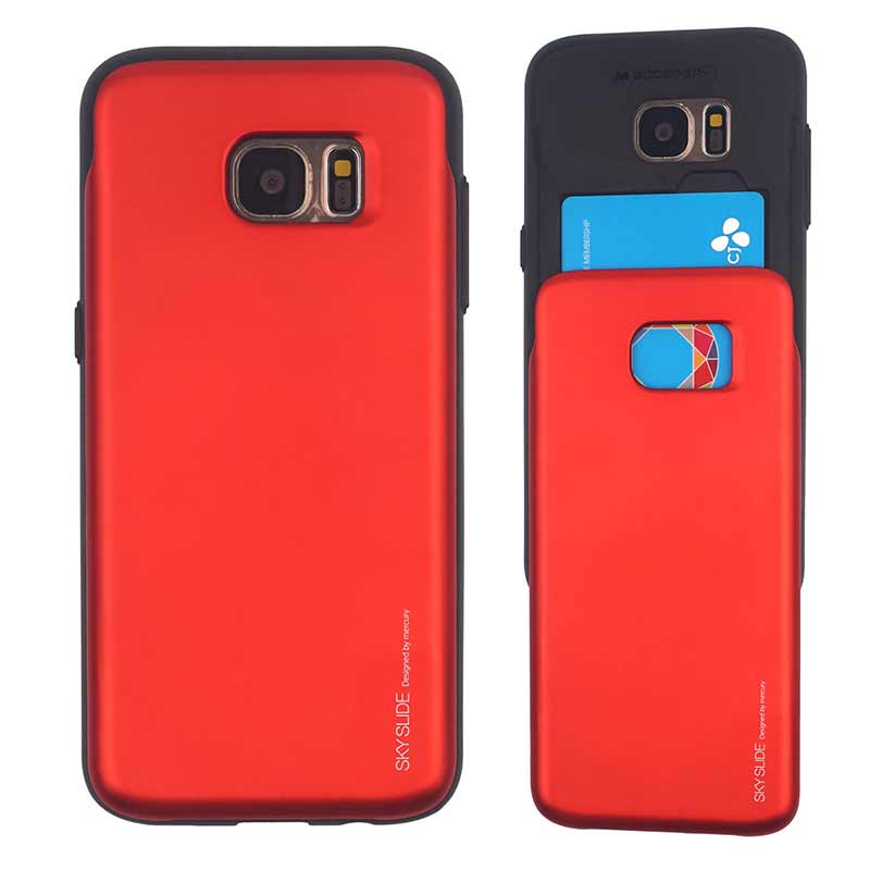 Samsung Galaxy S6 Sky Slide Bumper Case Red