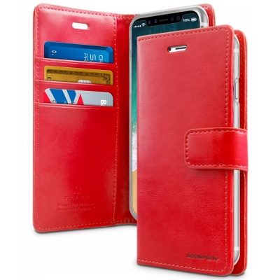 iPhone X Case Goospery Bluemoon Diary Case Red
