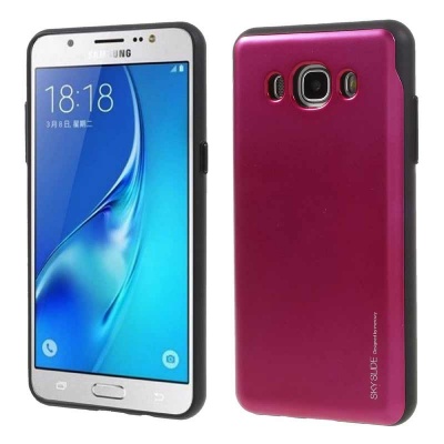 Samsung Galaxy J5(2016) Sky Slide Bumper Case HotPink