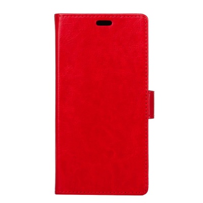Sony Xperia XZ1 PU Leather Wallet Case Red