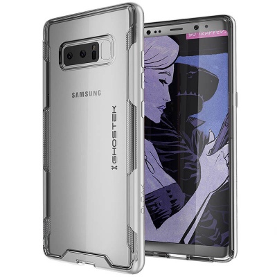 Samsung Galaxy Note 8 Ghostek Cloak 3  Series Cover Silver