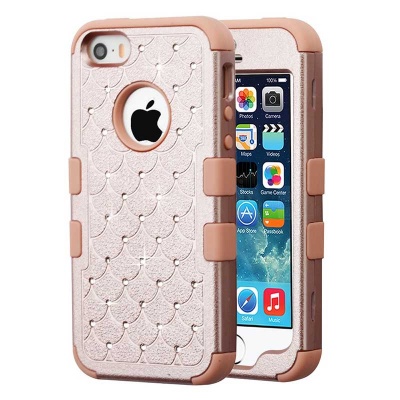 iPhone SE/5S/5 MyBat Rose Gold FullStar TUFF Hybrid Protector Cover