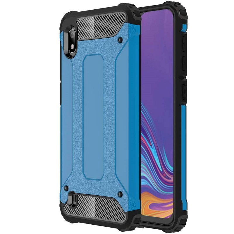 Samsung Galaxy A10 Luxury Armor Cover Blue
