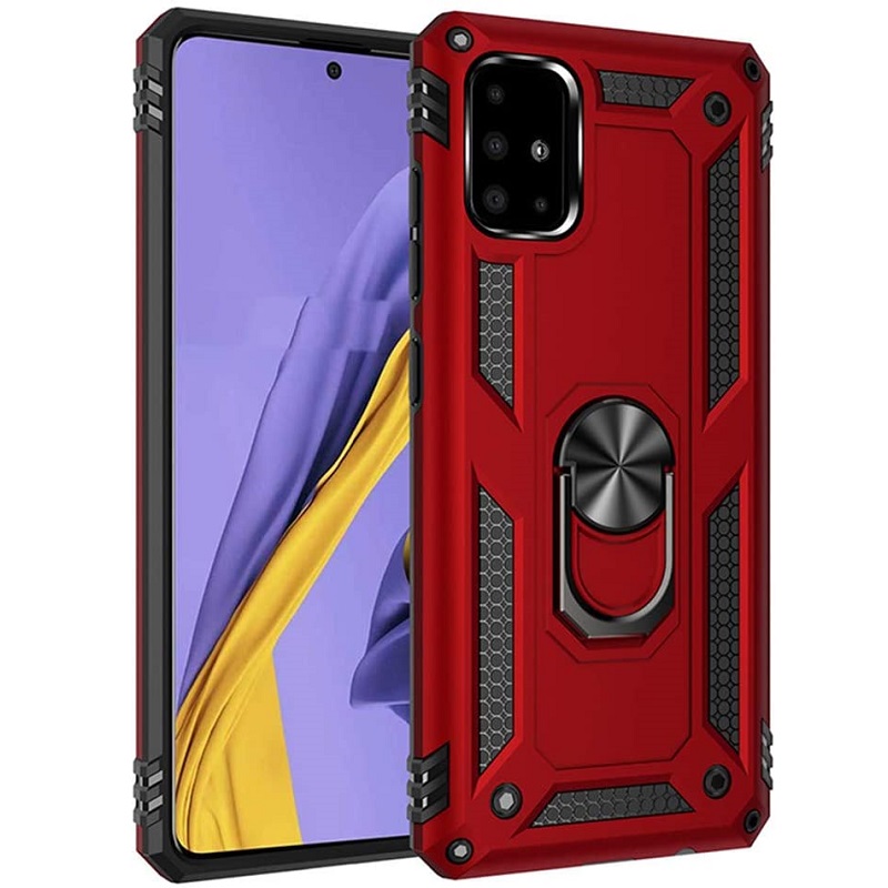 Samsung Galaxy A71 Case - Red Ring Armor