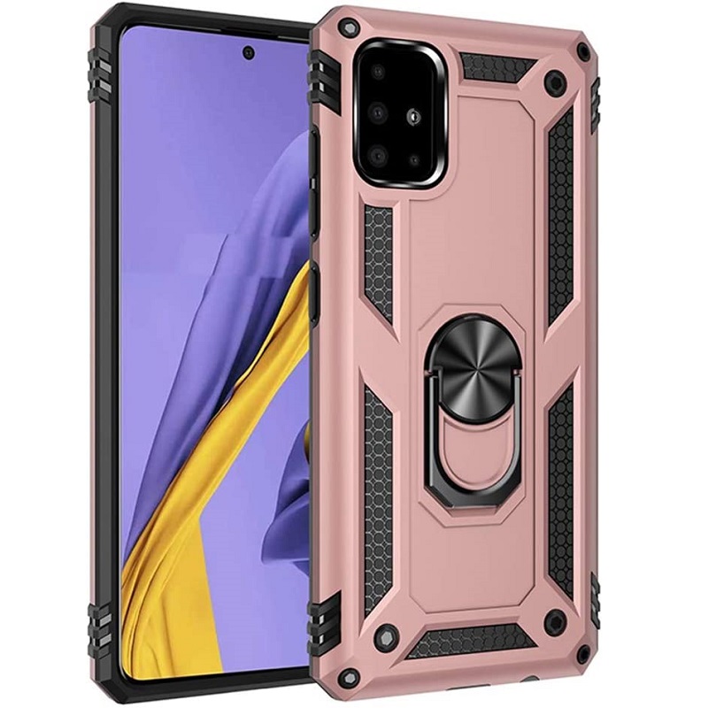 Samsung Galaxy A71 Case - Rosegold Ring Armor