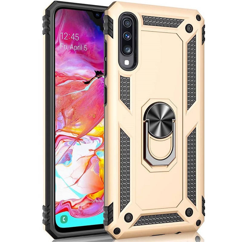 Samsung Galaxy J6 2018 Ring Armour Shockproof Case| Gold