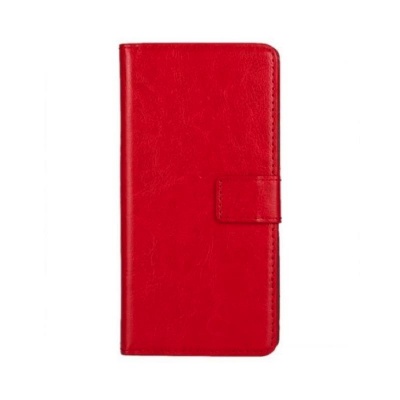 Motorola G4 Plus PU Leather Wallet Case Red