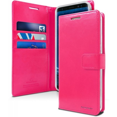 Samsung Galaxy S9 Goospery Bluemoon Diary Case HotPink