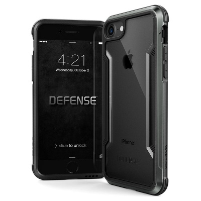 iPhone SE (2nd Gen) and iPhone 6/ 7 /8 Case X-Doria Defence Shield- Black